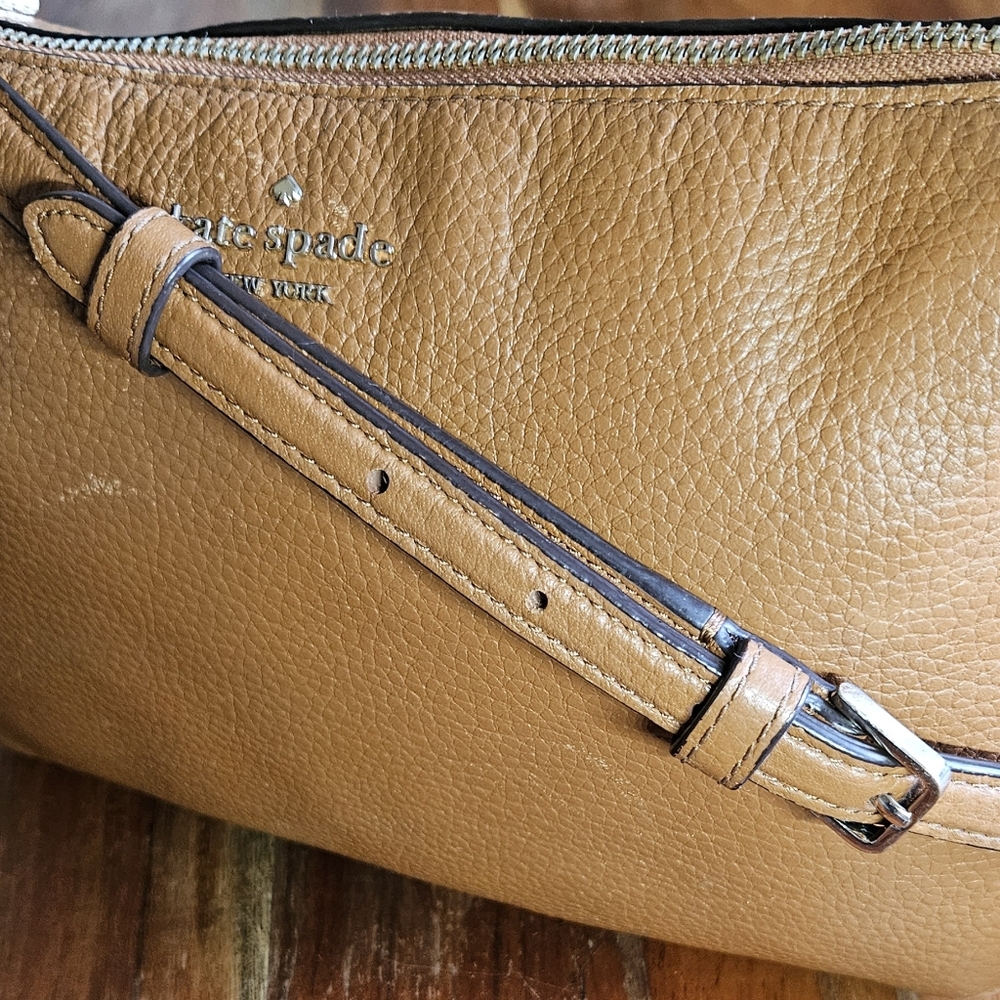 KATE SPADE NEW YORK Vintage Tan Leather Shoulder Bag - Picture 7 of 11